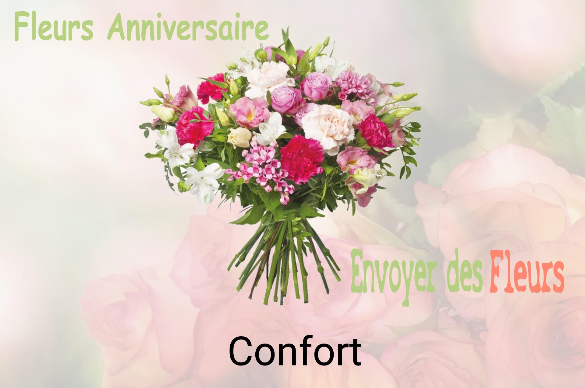 Bouquet de fleurs d’anniversaire livré à Confort